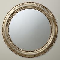 John Lewis Bead Round Mirror, Champagne, Dia.76cm - John Lewis Bead Round Mirror, Champagne, Dia.76cm -